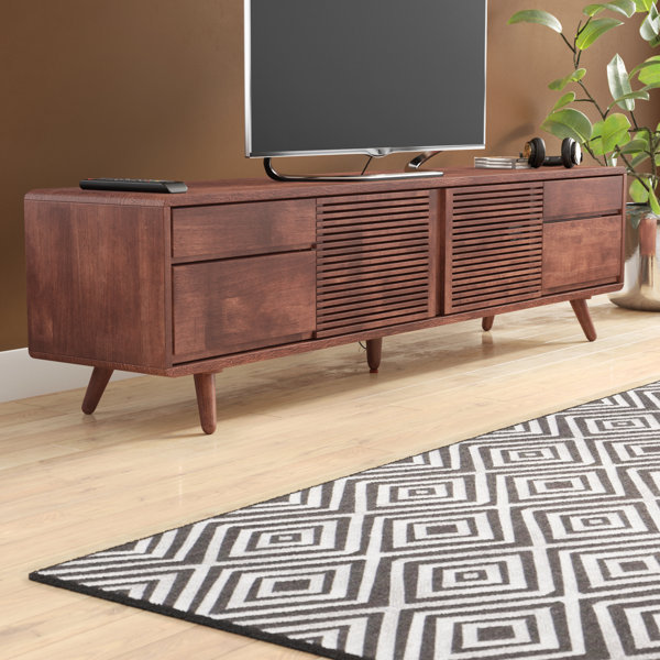 AllModern Leander Solid Wood TV Stand for TVs up to 88" & Reviews
